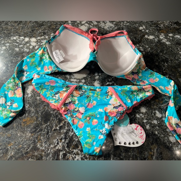 NWT and liner beach bunny bikini Bahama Mama XL set …Rare 💎 - Picture 9 of 13